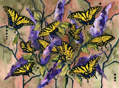 Click here to view Tiger Swallowtails by Pamela Morgan