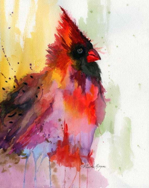 Majestic Redbird by Pamela Morgan